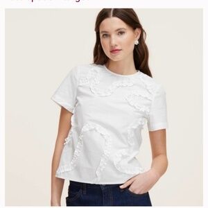 NWT Kate Spade x Target Ribbon Blouse white size XXS